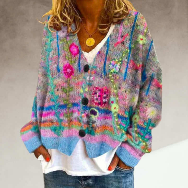 Anesly | Floral Cardigan