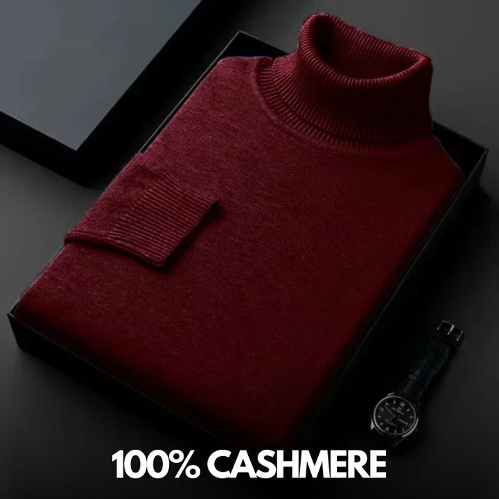 Cashmere turtleneck sweater - luxury knitwear for ultimate softness