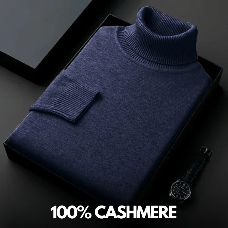 Cashmere turtleneck sweater - luxury knitwear for ultimate softness