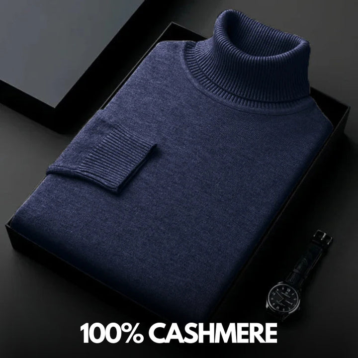 Cashmere turtleneck sweater - luxury knitwear for ultimate softness