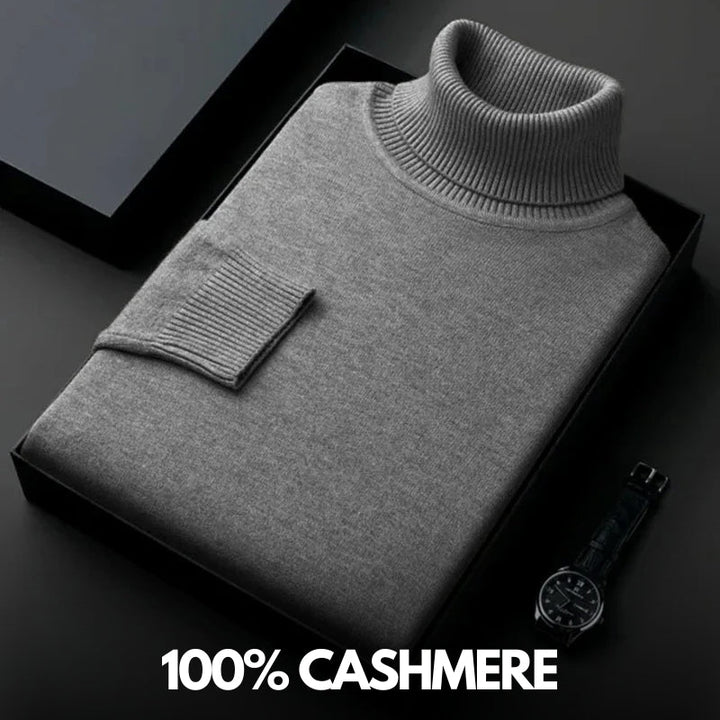 Cashmere turtleneck sweater - luxury knitwear for ultimate softness