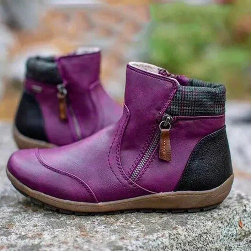 Savanna™ - Retro Waterproof Orthopaedic Zipper Boots