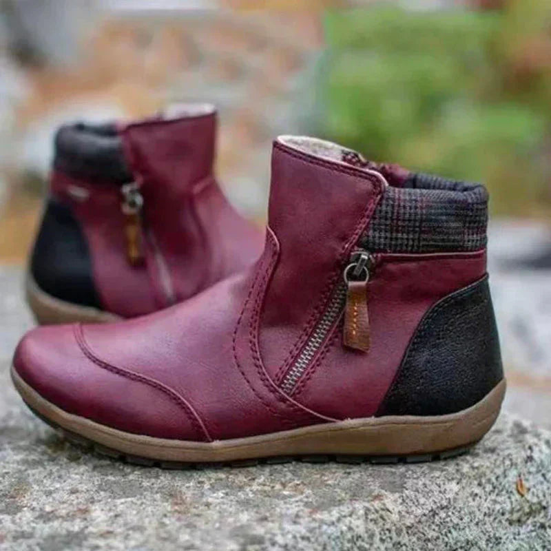 Savanna™ - Retro Waterproof Orthopaedic Zipper Boots