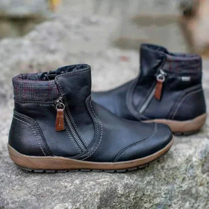 Savanna™ - Retro Waterproof Orthopaedic Zipper Boots