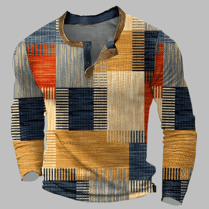 Antoine Colourblock Henley Shirt