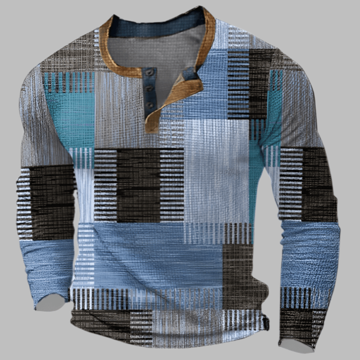 Antoine Colourblock Henley Shirt