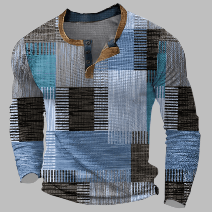 Antoine Colourblock Henley Shirt