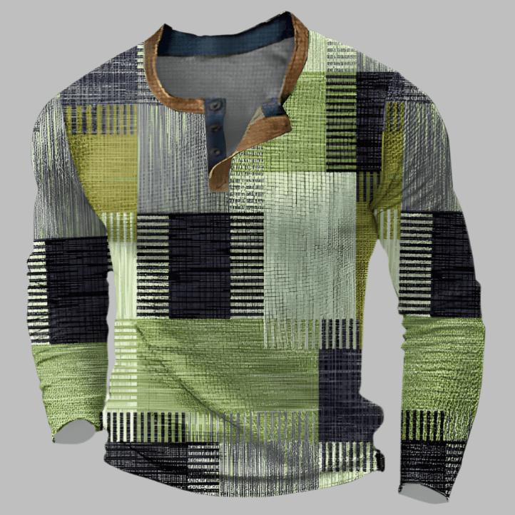 Antoine Colourblock Henley Shirt