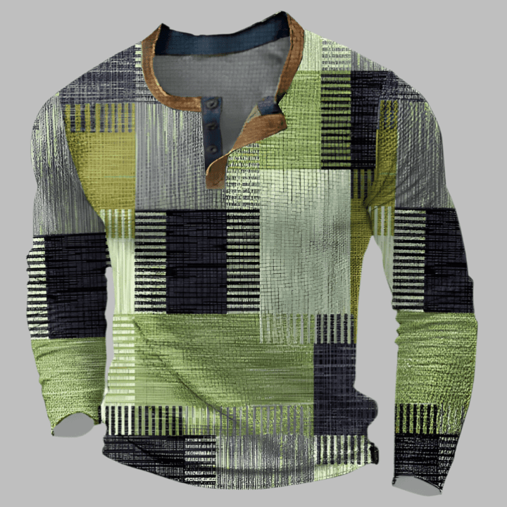 Antoine Colourblock Henley Shirt