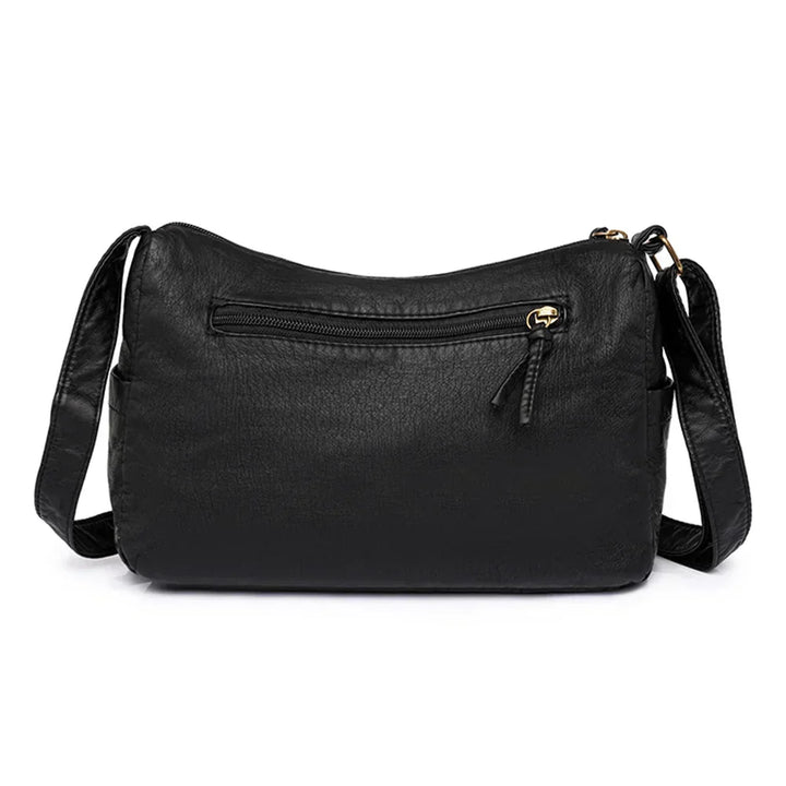 Lykke™ | Vintage Leather Shoulder Bag with Multiple Compartments