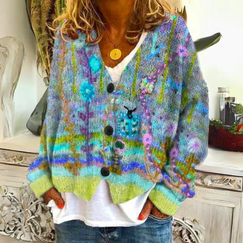 Anesly | Floral Cardigan