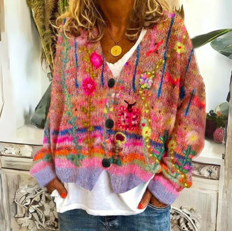 Anesly | Floral Cardigan