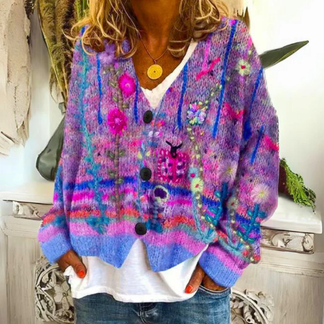 Anesly | Floral Cardigan