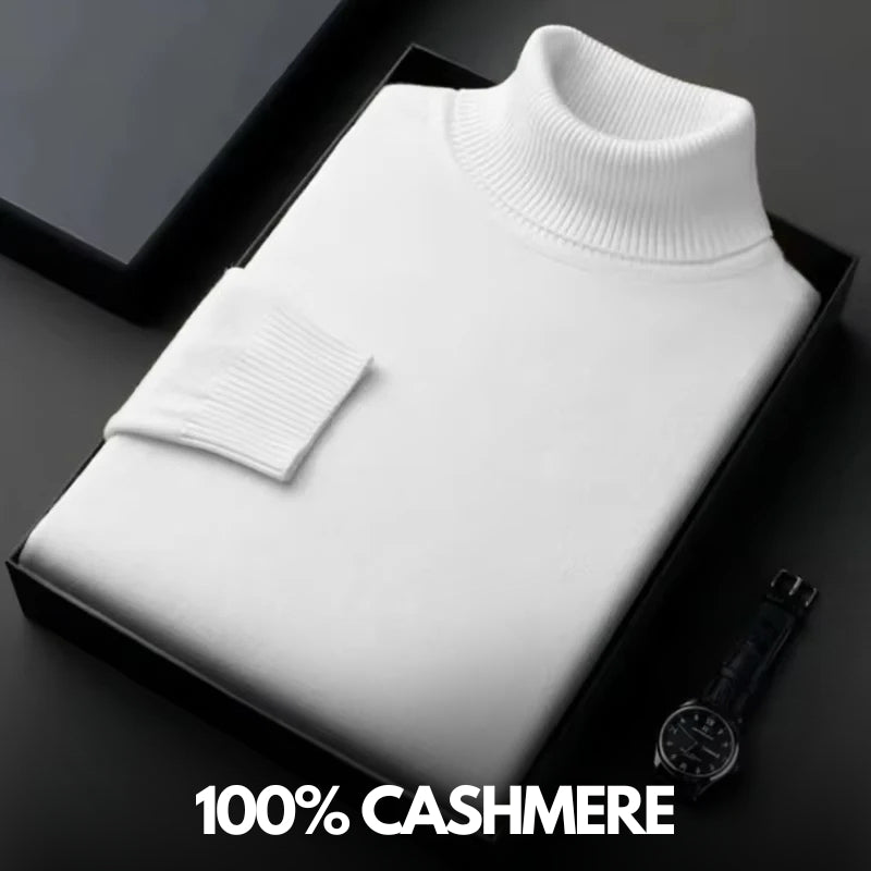 Cashmere turtleneck sweater - luxury knitwear for ultimate softness